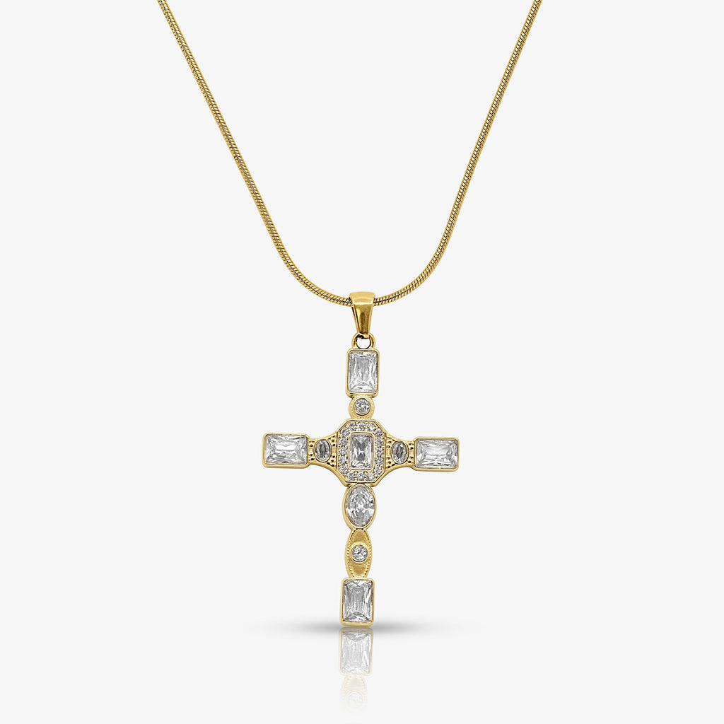 Gem Up Cross Necklace