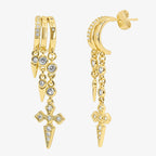 Sparkle Drop Charm Earrings