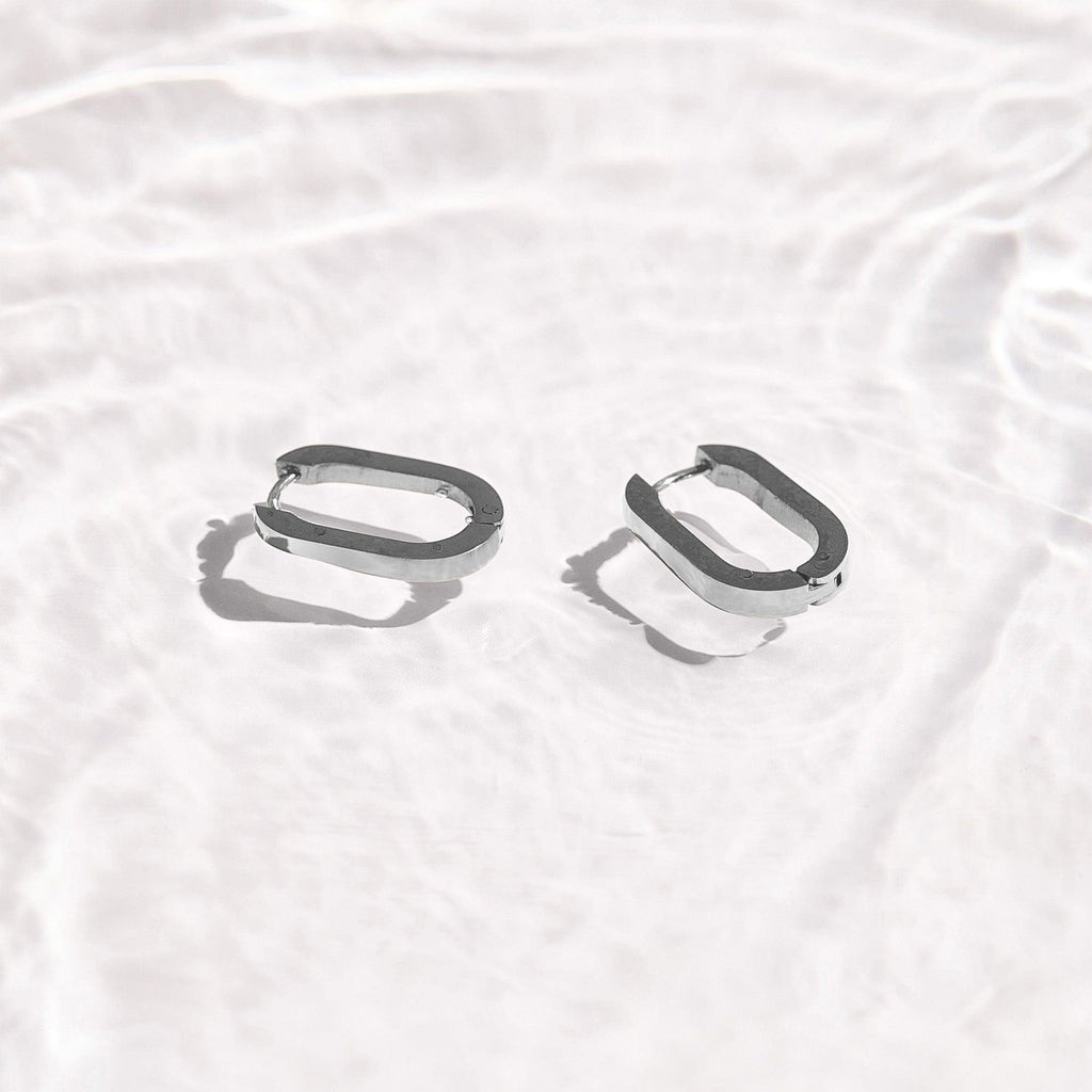 Slim Block Hoops