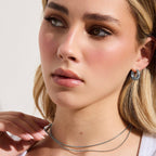 Layered Snake & Bead Chain Necklace - EVRYJEWELS