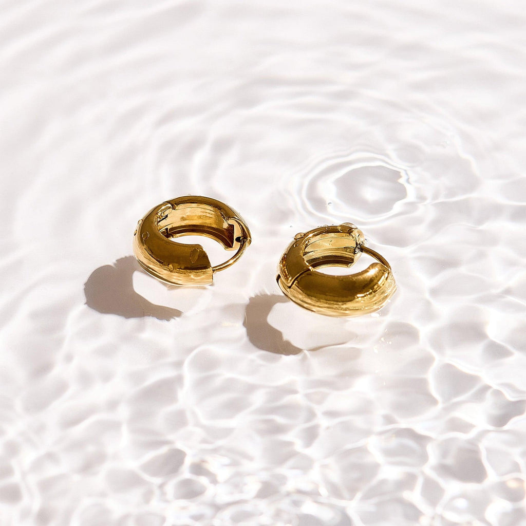 Chunky Mini Hoop Earrings
