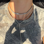 Frost Beam Tennis Choker Necklace