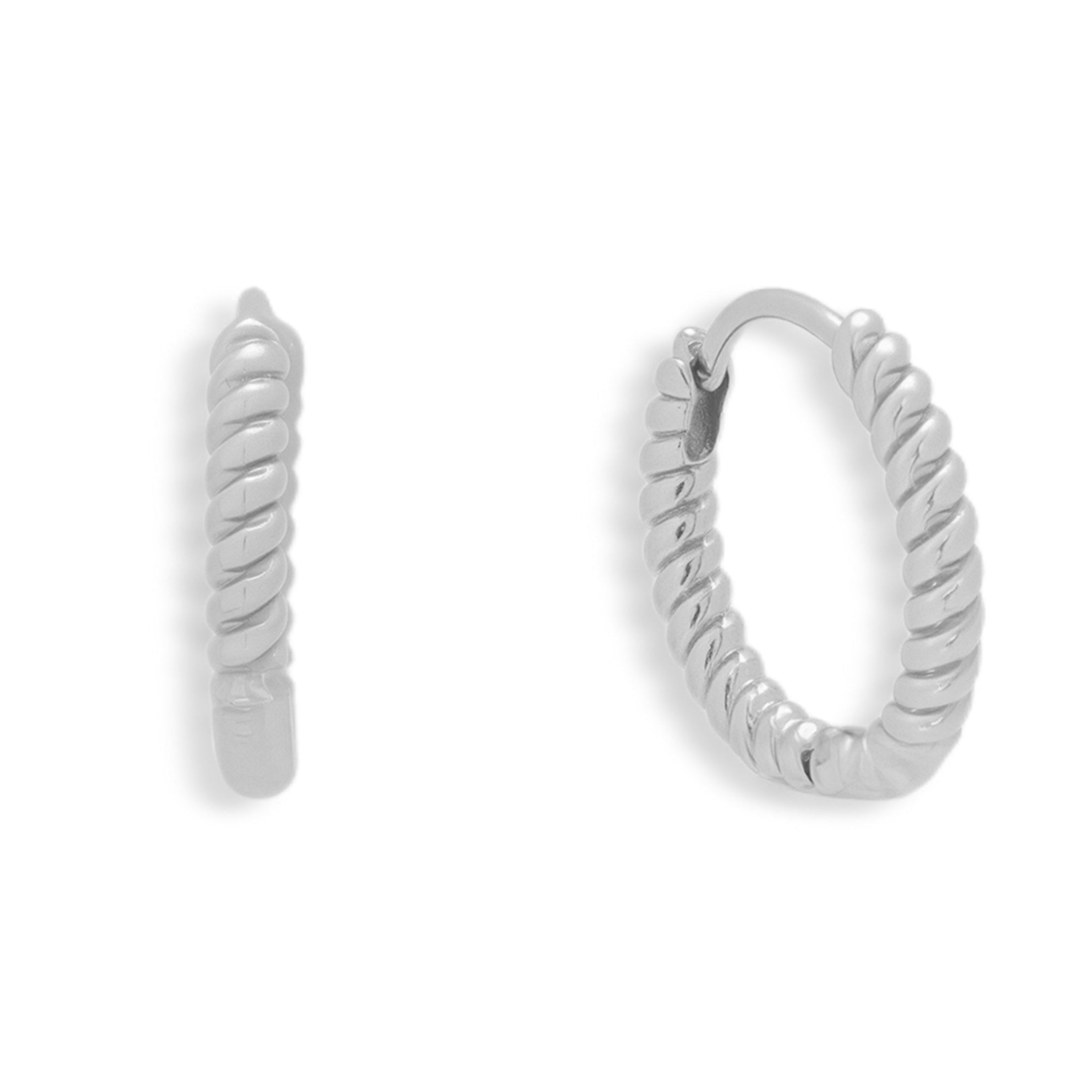 Chunky Twist Hoop Earrings - EVRYJEWELS