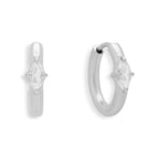 Marquise Crystal Huggie Hoop Earrings - EVRYJEWELS