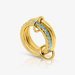 Frosted Charm Stacked Ring - EVRYJEWELS