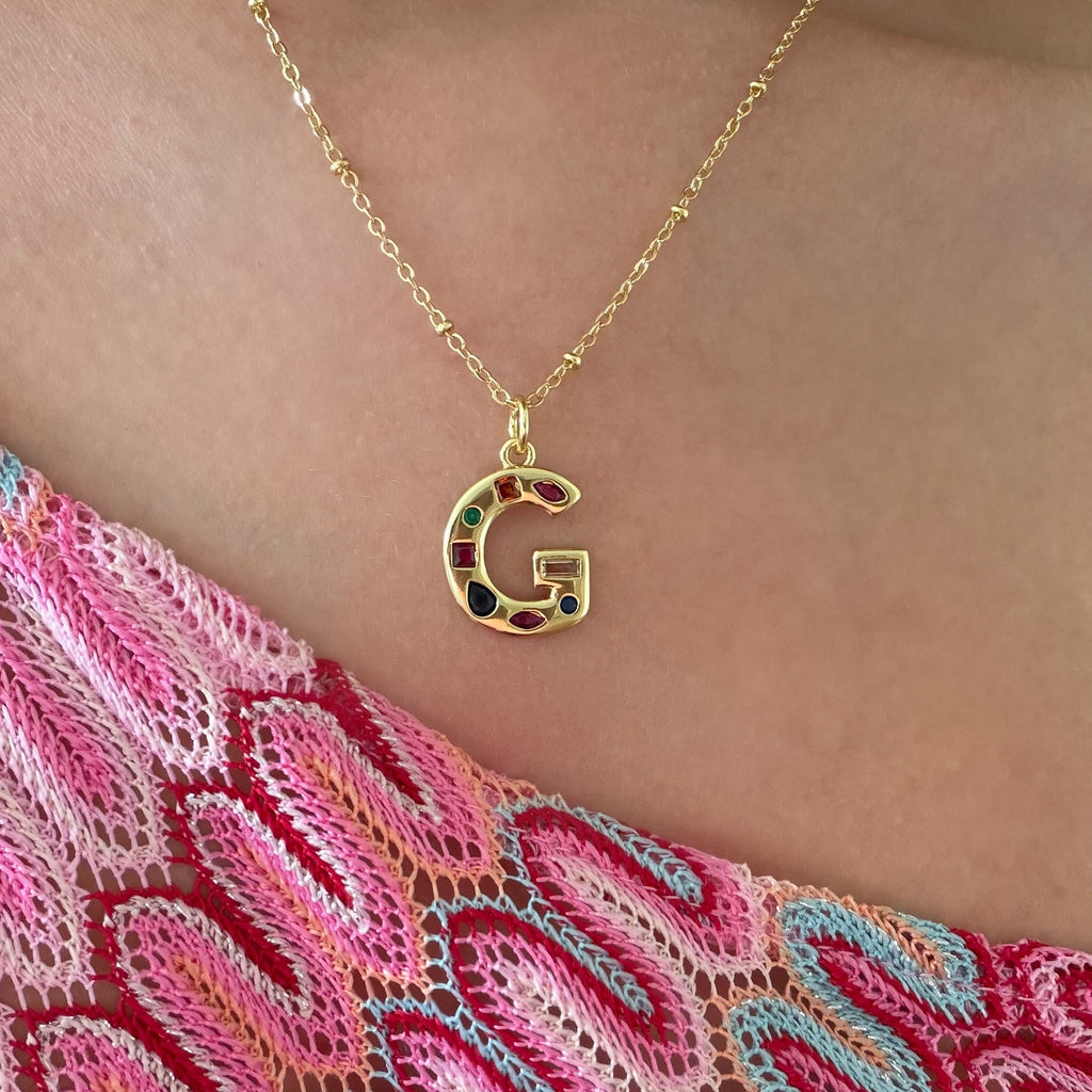 Bright Babe Initial Necklace