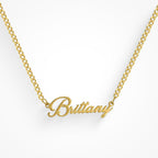 Custom/Personalized Nameplate Curb Necklace - EVRYJEWELS