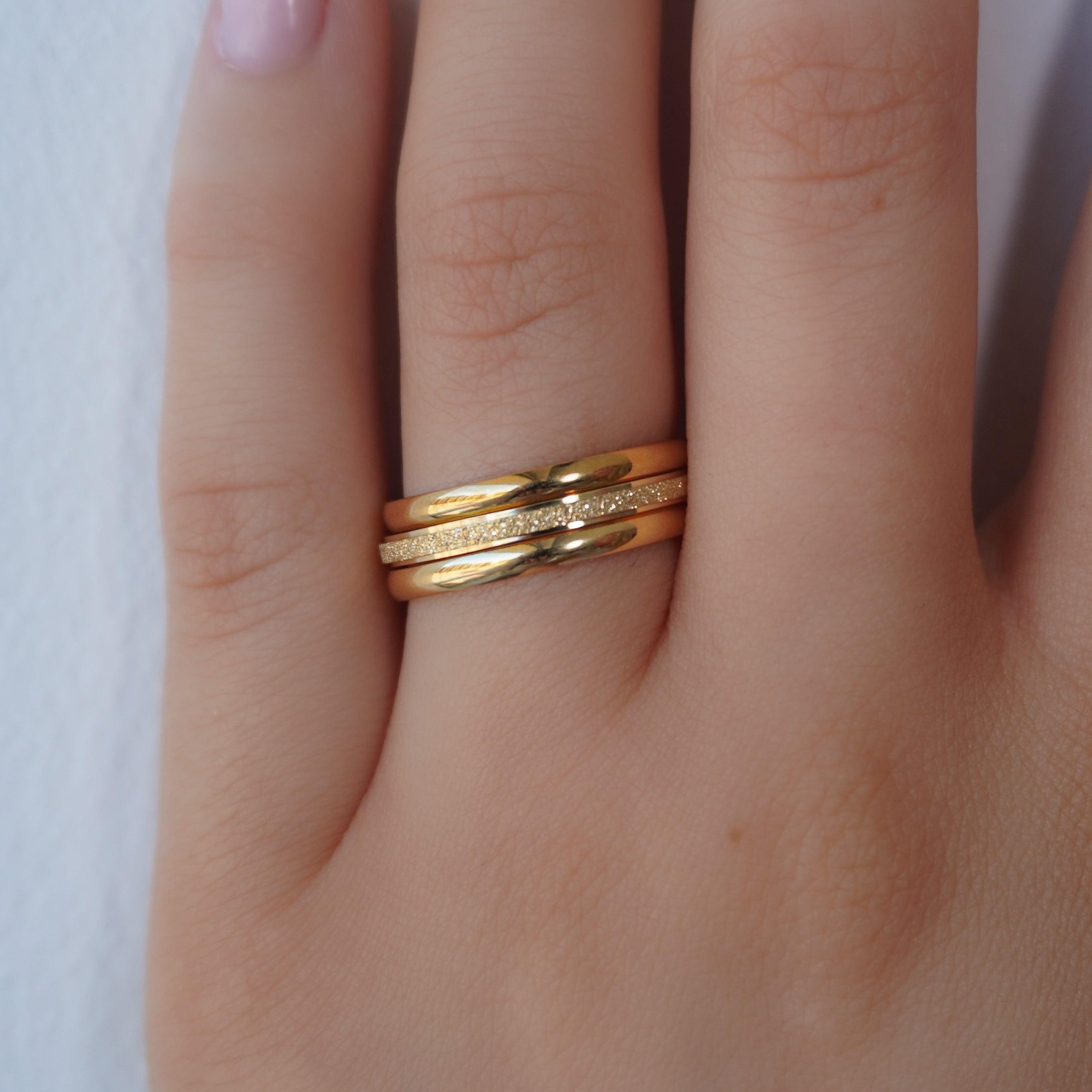 Shimmer Ring 3-Piece Set