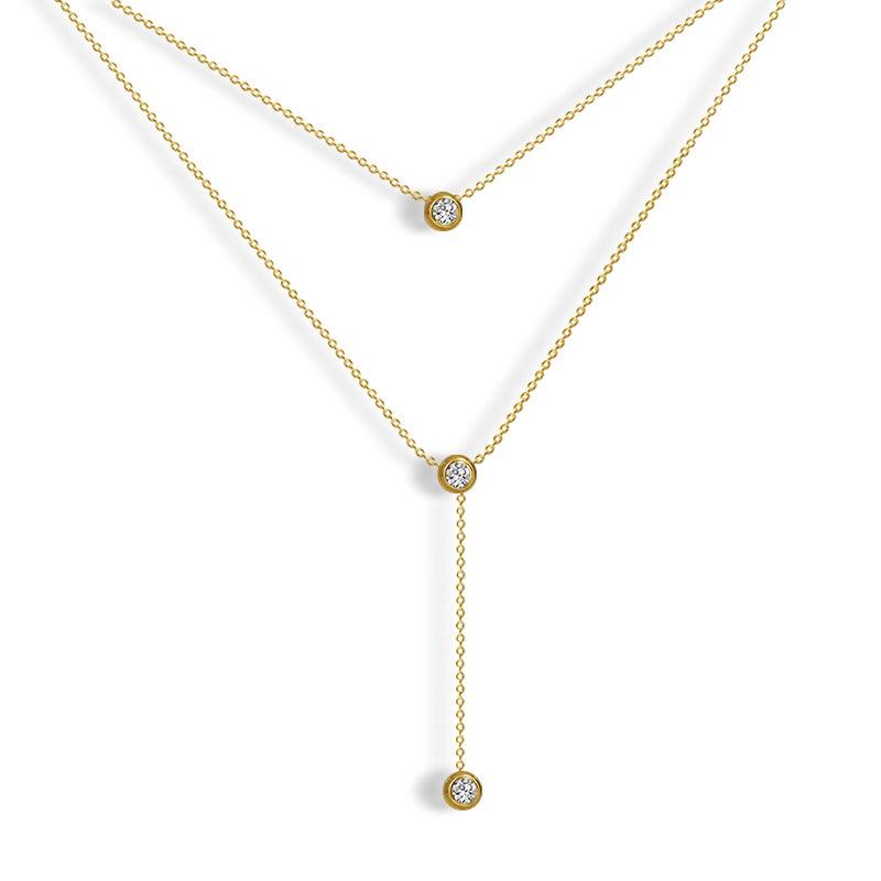 Dahlia Lariat Necklace