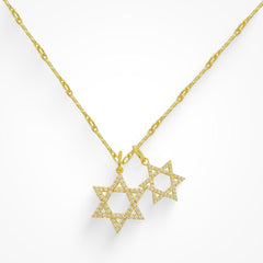 Double Star Necklace - EVRYJEWELS