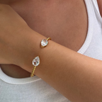 Twisted Spark Bangle - EVRYJEWELS