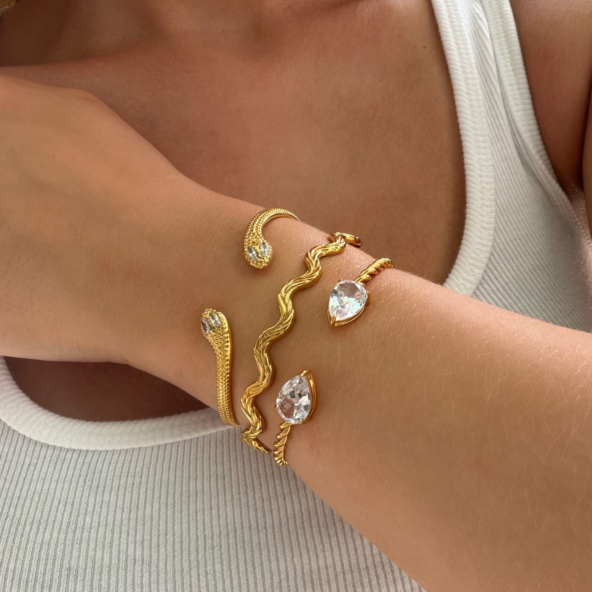 Twisted Spark Bangle