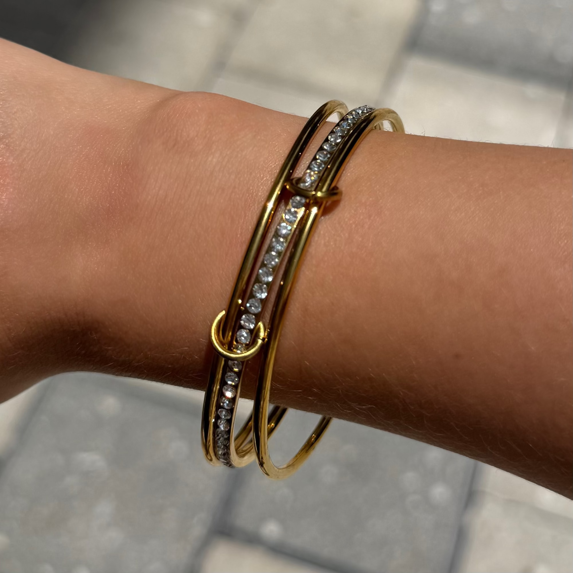 Champagne Bangle Set - EVRYJEWELS