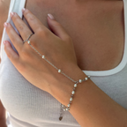 Bella Pearl Hand Chain - EVRYJEWELS