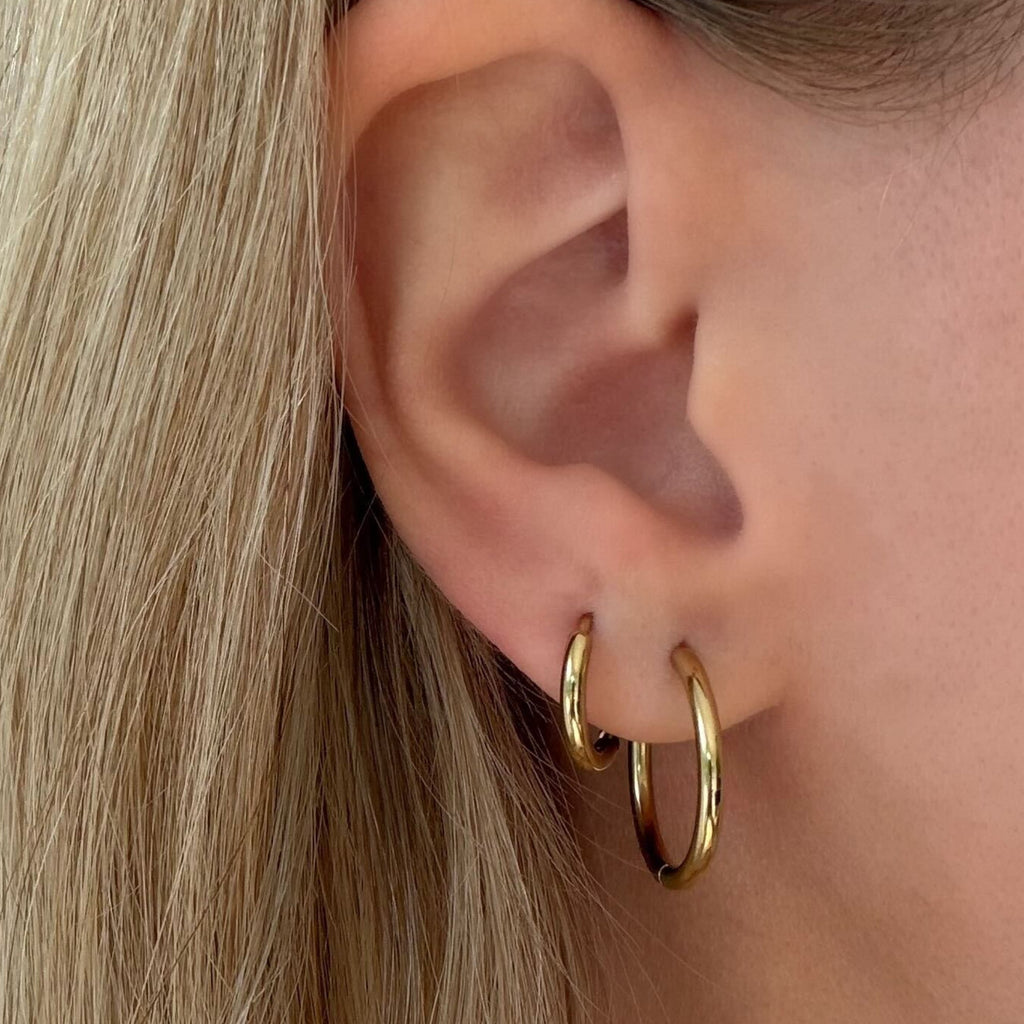 Cutie Thin Hoop Earrings - EVRYJEWELS