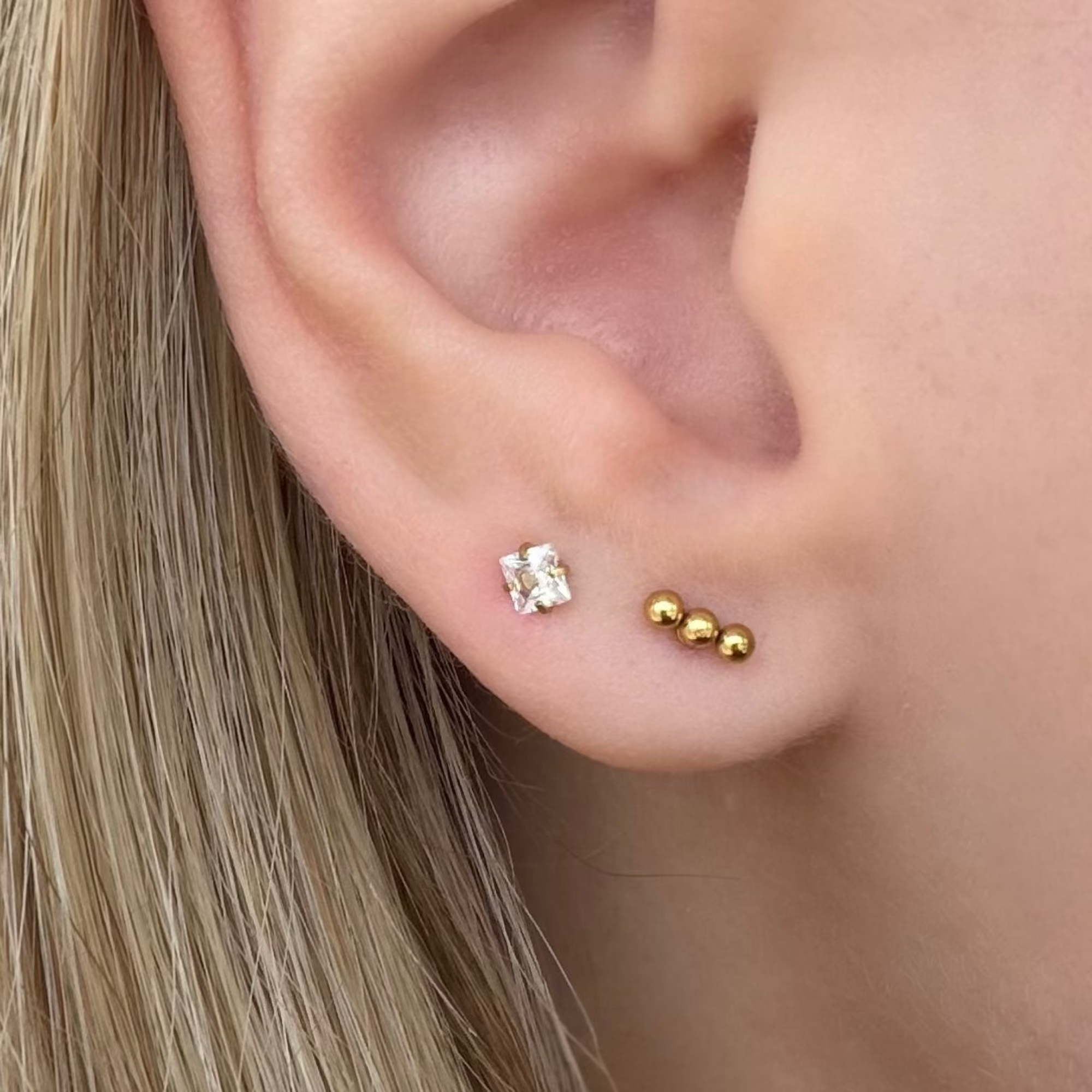Eyes On Me Flat Back Earrings Set - EVRYJEWELS
