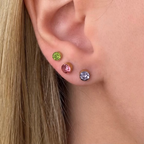 Rainbow Babe Flat Back Earrings Set - EVRYJEWELS