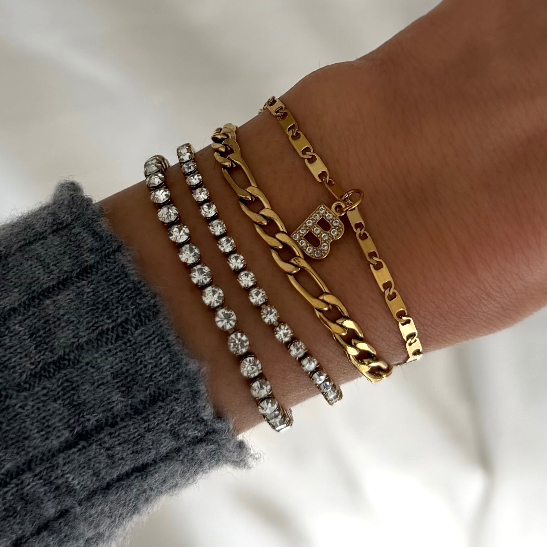 High-Shine Tennis Bracelet