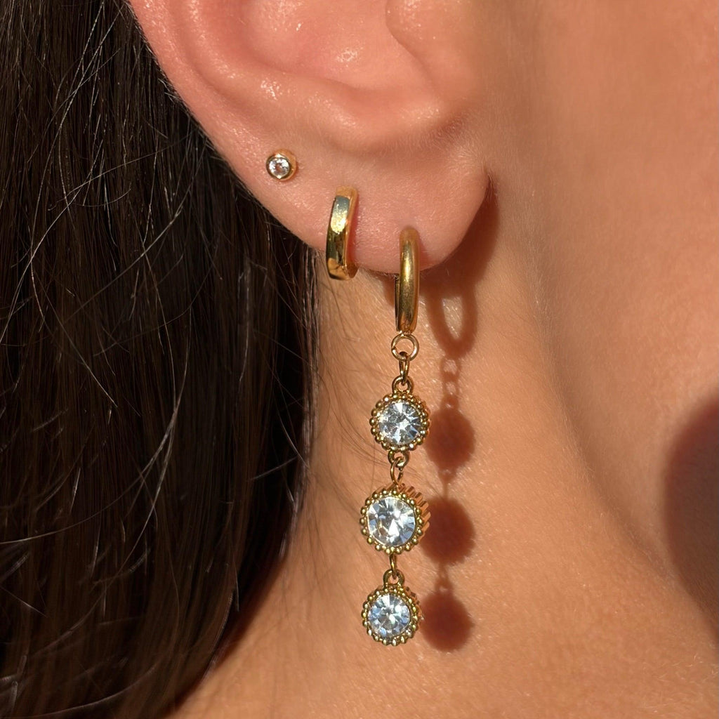 Dainty Sparkle Drop Earrings - EVRYJEWELS