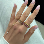 Rosie Glow Stacked Ring