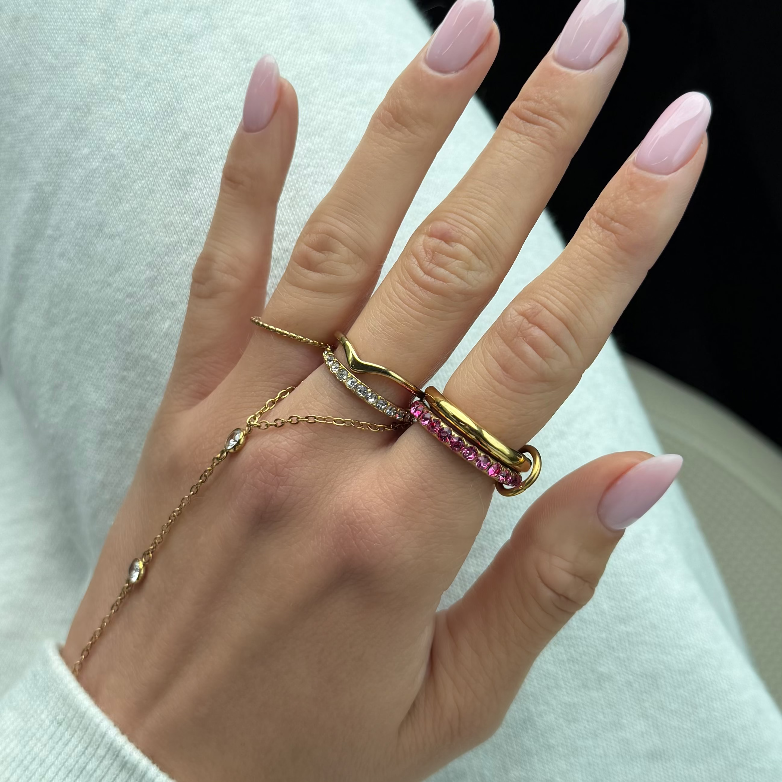 Rosie Glow Stacked Ring
