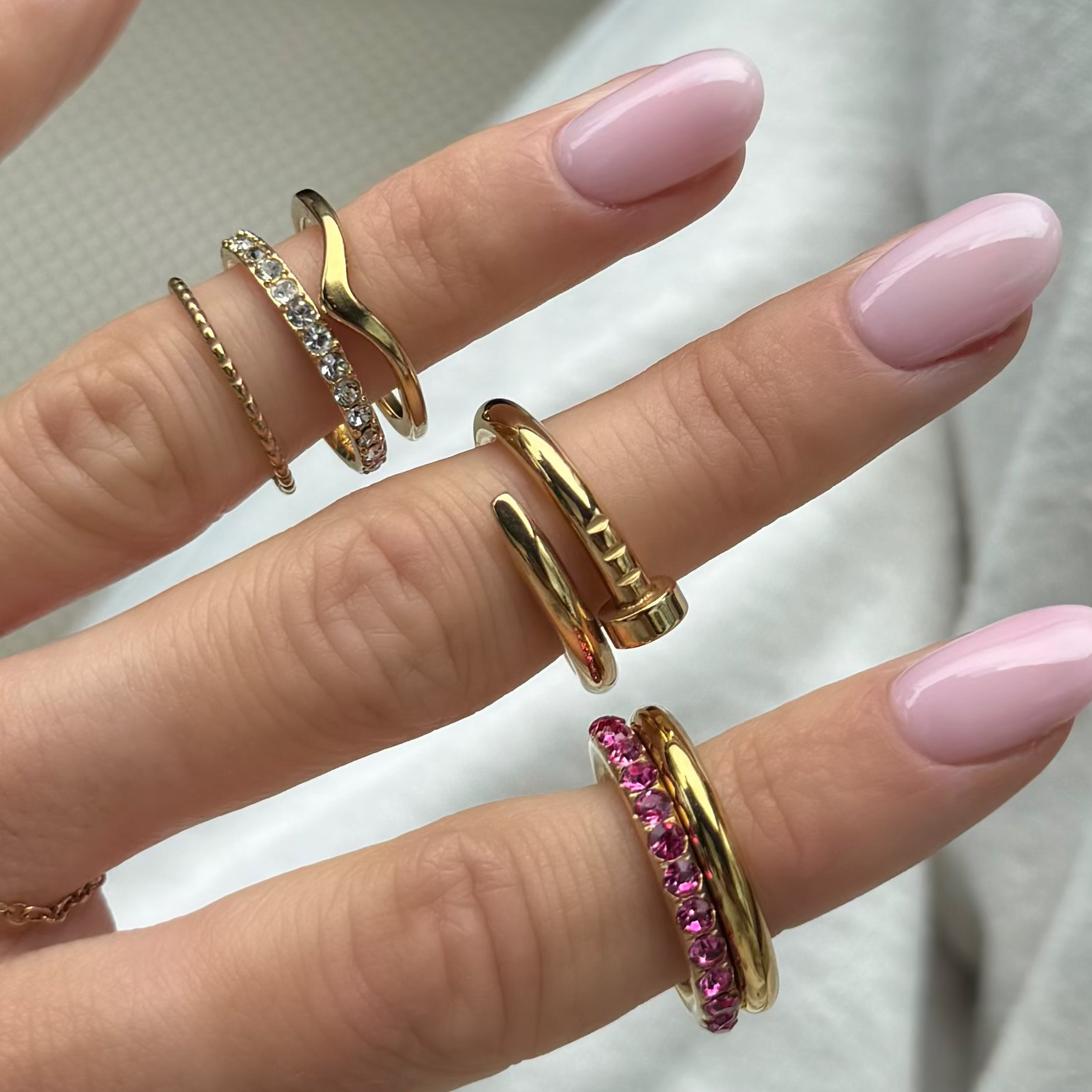 Rosie Glow Stacked Ring