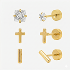 Flat Back Earrings Set Collection - EVRYJEWELS