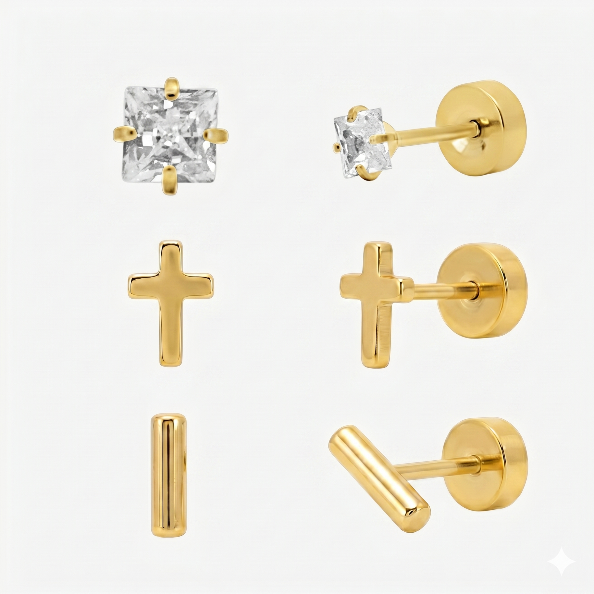 Flat Back Earrings Set Collection - EVRYJEWELS
