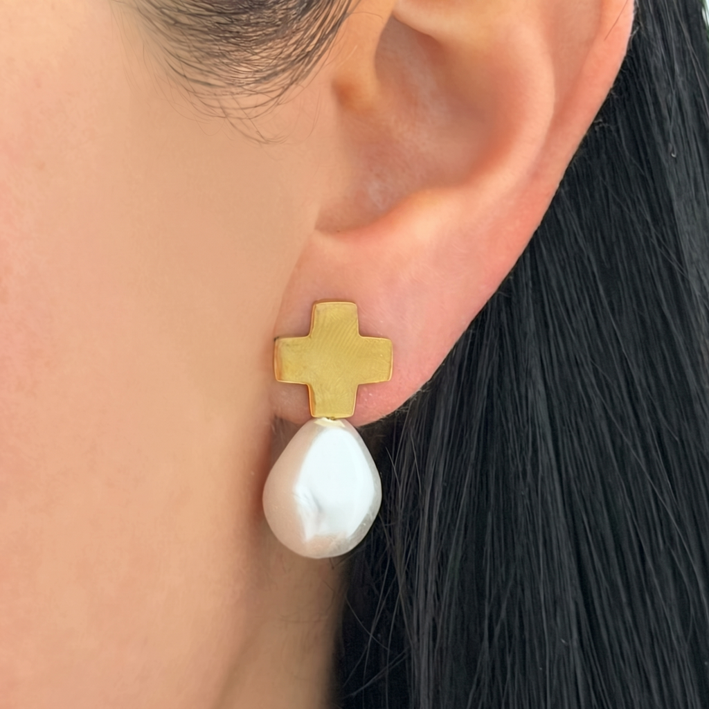 Gracie Pearl Earrings - EVRYJEWELS