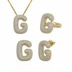 Adore Me Earring, Ring & Necklace 3 Piece Bundle - EVRYJEWELS