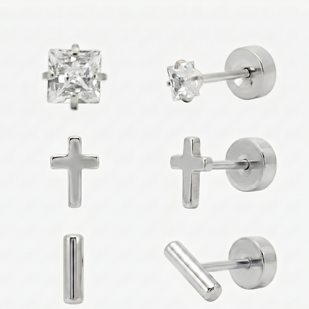 Flat Back Earrings Set Collection - EVRYJEWELS