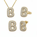 Adore Me Earring, Ring & Necklace 3 Piece Bundle - EVRYJEWELS