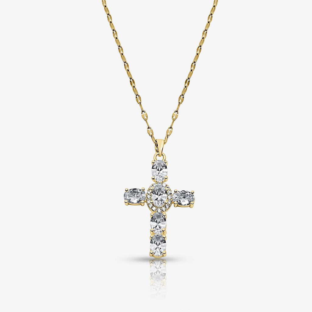 Heavenly Glow Cross Necklace