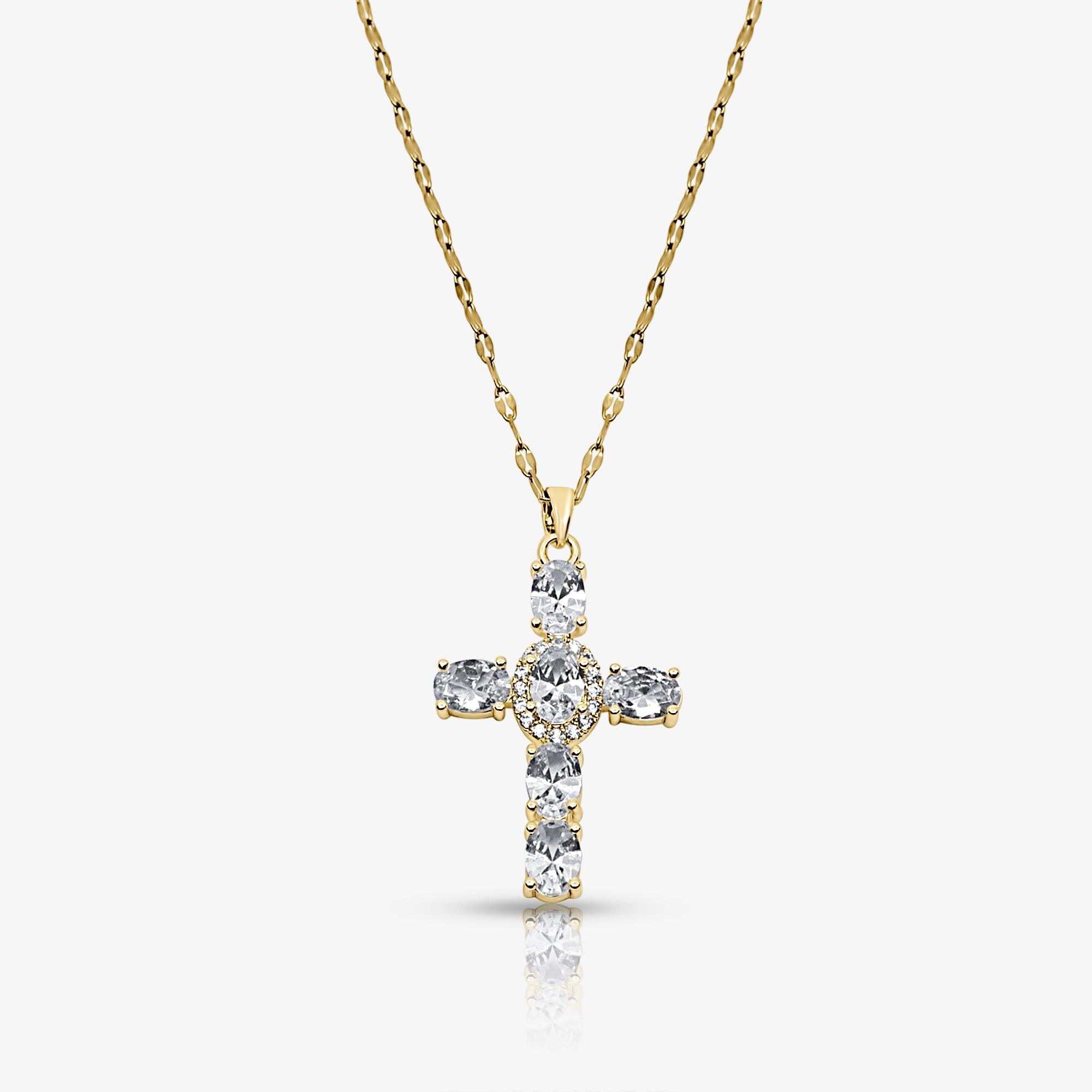 Heavenly Glow Cross Necklace