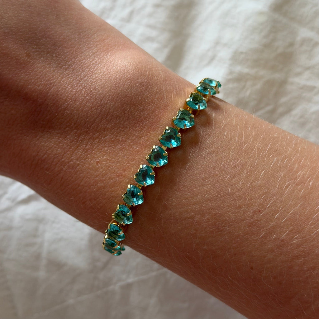 Fergie Heart Tennis Bracelet - EVRYJEWELS