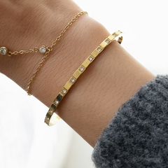 Halo Click Bangle - EVRYJEWELS