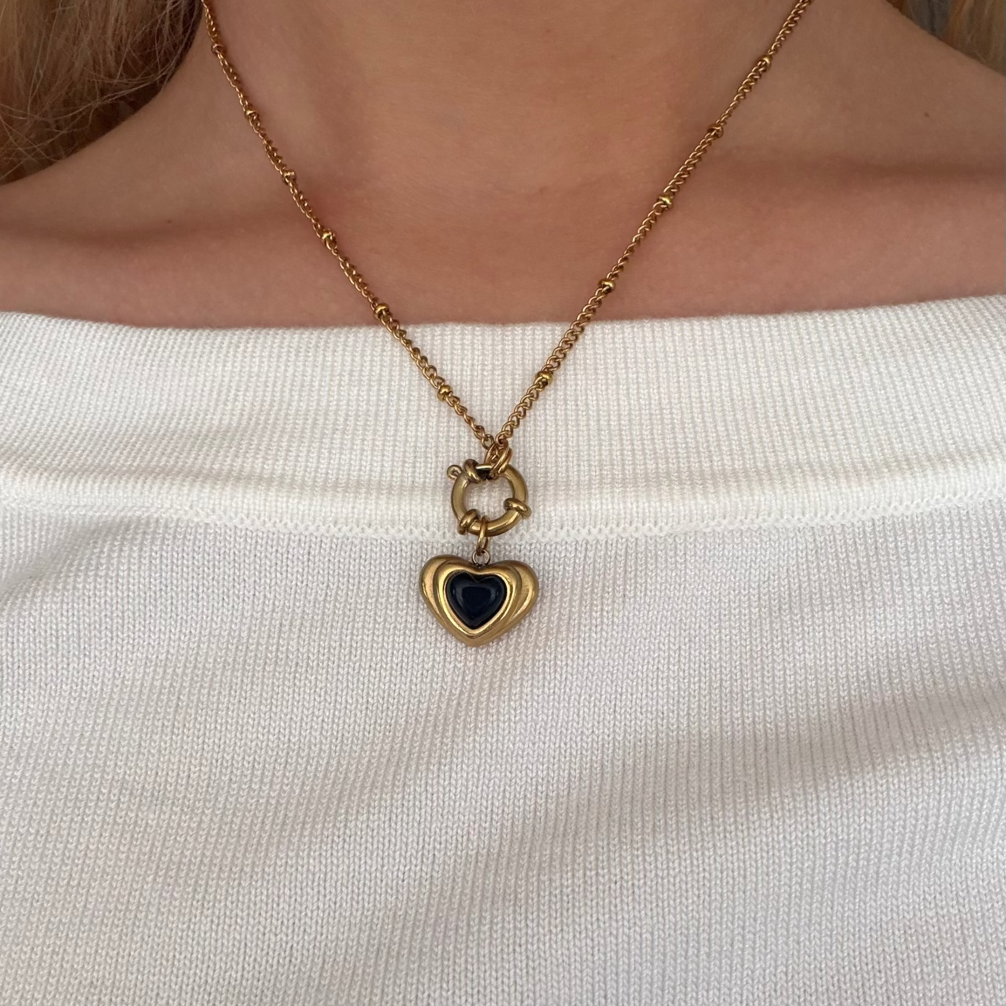Midnight Heart Necklace - EVRYJEWELS
