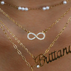 Custom/Personalized Lowercase Nameplate Cable Necklace - EVRYJEWELS
