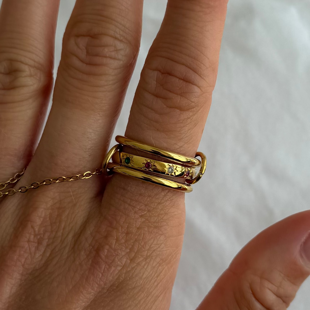 Lulu Stacked Ring - EVRYJEWELS