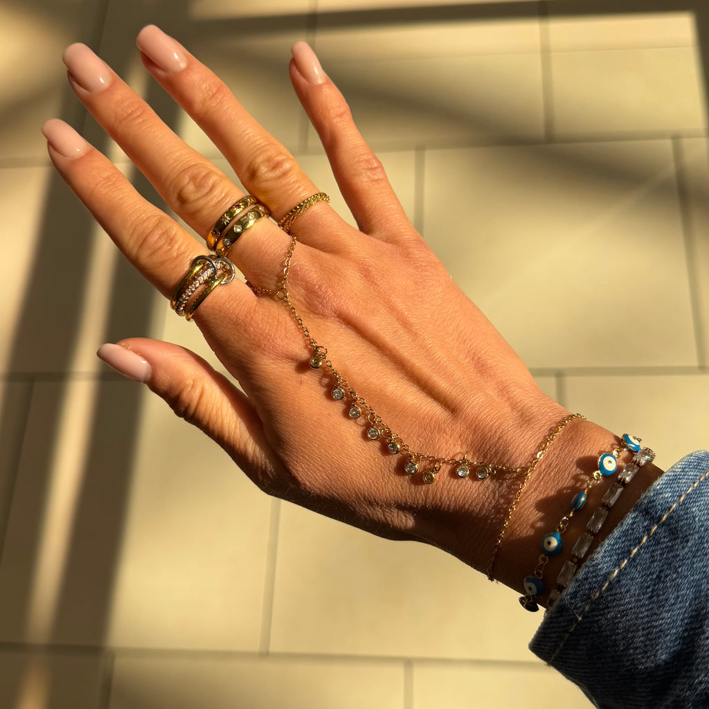 Twilight Drops Hand Chain - EVRYJEWELS