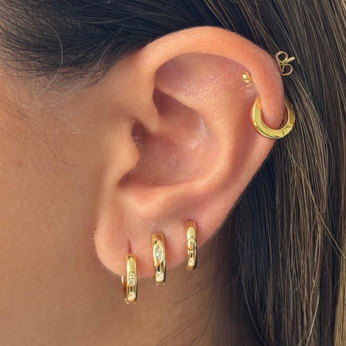 Sweet Edge Hoop Earrings Pack - EVRYJEWELS