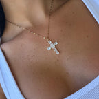 Heavenly Glow Cross Necklace
