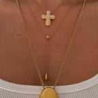 Luna Drop Lariat Necklace