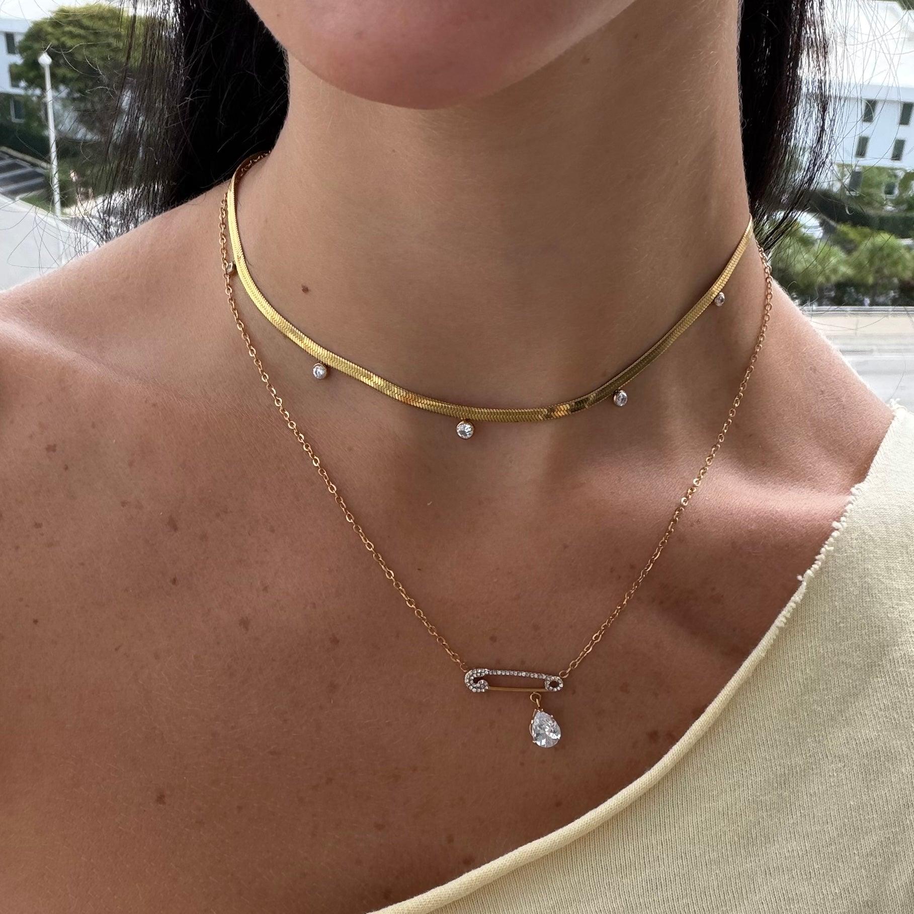 Glow Dots Choker Necklace