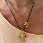 Popstar Cross Cord Necklace