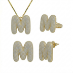 Adore Me Earring, Ring & Necklace 3 Piece Bundle - EVRYJEWELS