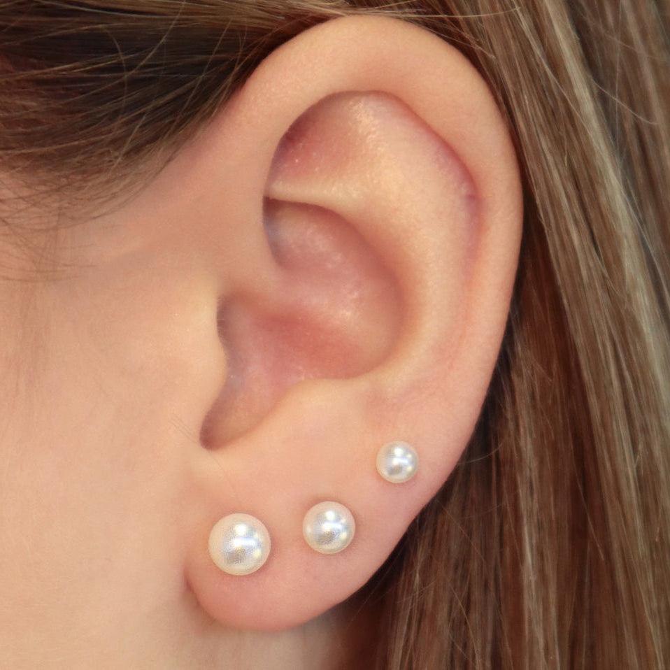 Pearl Crush Flat Back Earrings - EVRYJEWELS
