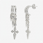 Sparkle Drop Charm Earrings