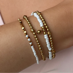 Golden Hour Beaded Bracelet 4 Piece Set - EVRYJEWELS