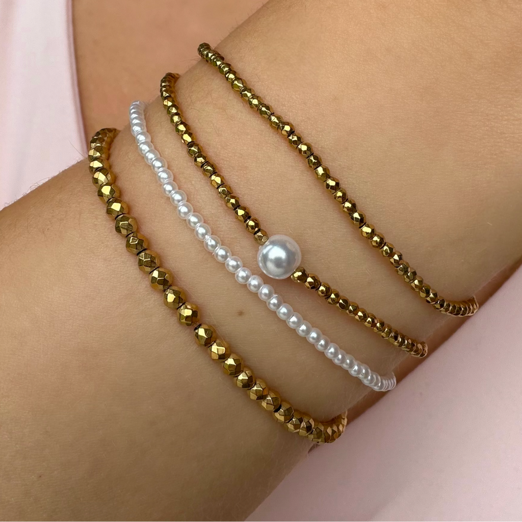 Mixed Muse Beaded Bracelet 4 Piece Set